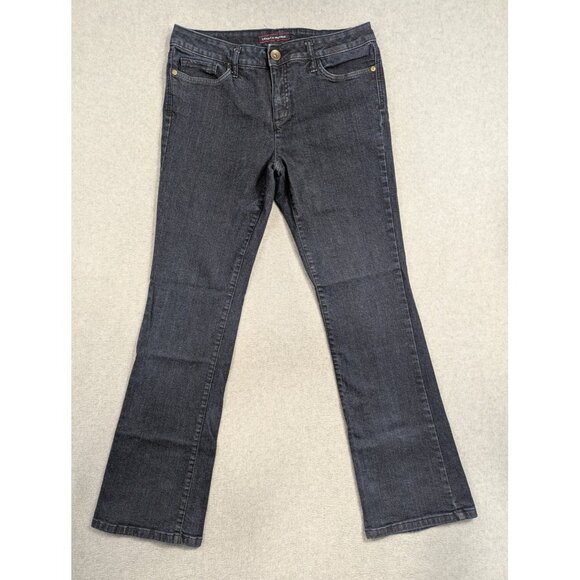 Tommy Hilfiger Jeans Womens 10R Dark Wash Classic Bootcut Stretch Denim Pants - Picture 1 of 16